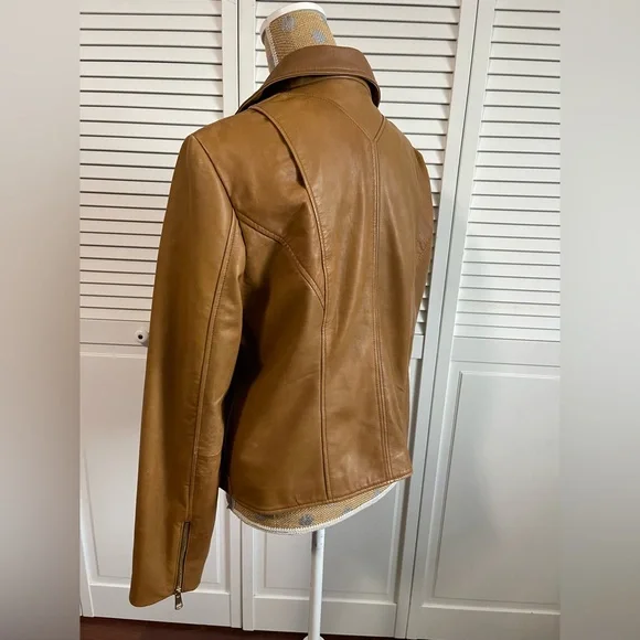 Vintage Brown Moto Wilsons Leather jacket coat Sz XL - Picture 5 of 15